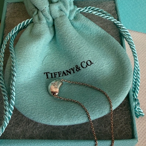TIFFANY & CO ELSA PERETTI BEAN PENDANT DUST BAG, BOX AND GIFT BAG - Picture 6 of 16